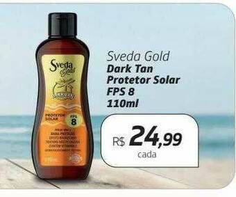 Drogal Sveda Gold Dark Tan Protetor Solar Fps 8 oferta