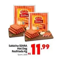 Althoff Supermercados Salsicha SEARA Hot Dog Resfriada oferta