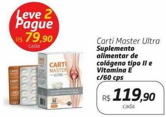 Drogal Carti Master Ultra Suplemento Alimentar De Colágeno Tipo Ii E Vitamina E oferta