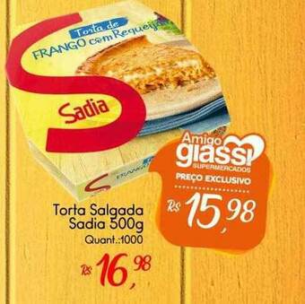 Giassi Supermercados Torta Salgada Sadia oferta