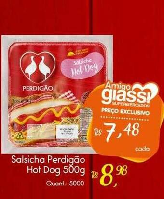 Giassi Supermercados Salsicha Perdigão Hot Dog oferta