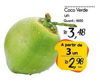 Giassi Supermercados Coco Verde Un oferta