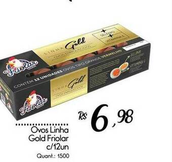 Giassi Supermercados Ovos Linha Gold Friolar oferta