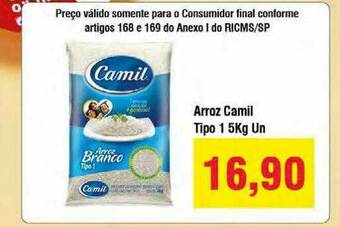 Spani Atacadista Arroz Camil Tipo 1 oferta