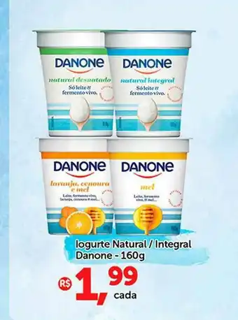 Shibata Supermercados Iogurte Natural Integral Danone oferta
