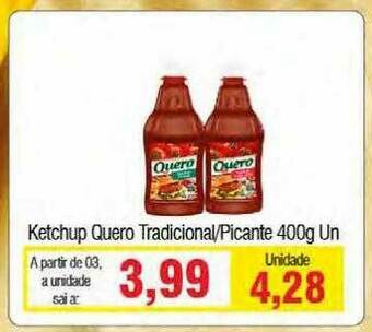 Spani Atacadista Ketchup Quero Tradicional Picante oferta