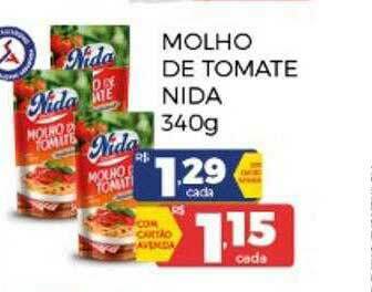 Supermercados Avenida Molho De Tomate Nida oferta