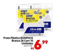 Althoff Supermercados Prato Plástico BOMPACK Branco 26 oferta