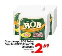 Althoff Supermercados Guardanapo BOB Folha Simples 20X23 oferta