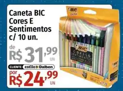 Supermercado Dalben Caneta BIC Cores E Sentimentos oferta