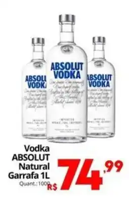 Althoff Supermercados Vodka ABSOLUT Natural Garrafa oferta
