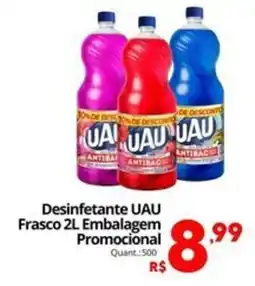 Althoff Supermercados Desinfetante UAU Frasco Embalagem Promocional oferta