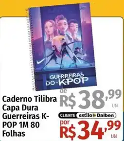Supermercado Dalben Caderno Tilibra Capa Dura Guerreiras K- POP 1M 80 Folhas oferta