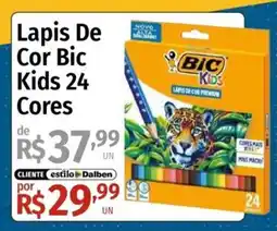 Supermercado Dalben Lapis De Cor Bic Kids 24 Cores oferta