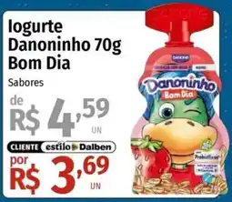 Supermercado Dalben logurte Danoninho Bom Dia oferta