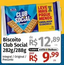 Supermercado Dalben Biscoito Club Social oferta