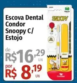 Supermercado Dalben Escova Dental Condor Snoopy C/ Estojo oferta