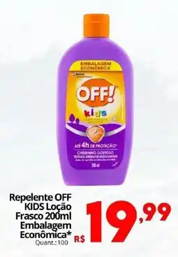 Althoff Supermercados Repelente OFF KIDS Loção Frasco oferta