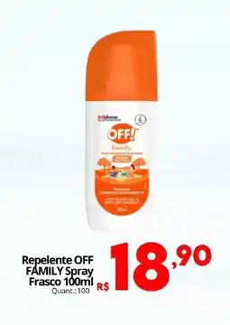 Althoff Supermercados Repelente OFF FAMILY Spray Frasco oferta
