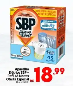Althoff Supermercados Aparelho Elétrico SBP + Refil 45 Noites Oferta Especial oferta