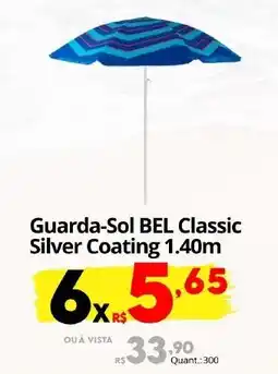 Althoff Supermercados Guarda-Sol BEL Classic Silver Coating 1.40m oferta