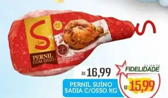 Pernil suíno sadia c/osso