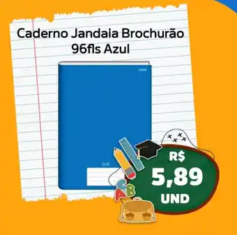Caderno Jandaia Brochurão 96fls Azul
