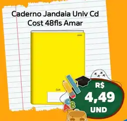 Super Vi Supermercados Caderno Jandaia Univ Cd Cost 48fls Amar oferta