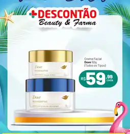 Farmácias Descontão Creme Facial Dove oferta