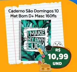 Super Vi Supermercados Caderno São Domingos 10 Mat Bom D+ Masc 160fls oferta