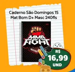 Super Vi Supermercados Caderno São Domingos 15 Mat Bom D+ Masc 240fls oferta