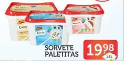 Calvi Supermercados Sorvete paletitas oferta