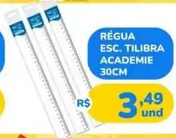 Supermercados Planalto Régua esc. tilibra academie 30cm oferta