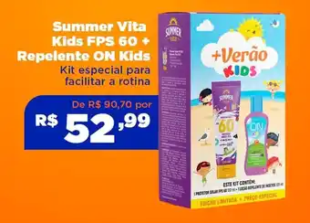 Summer Vita Kids FPS 60 + Repelente ON Kids