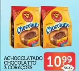 Calvi Supermercados Achocolatado chocolatto 3 corações oferta