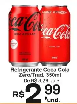 Cocipa Refrigerante Coca Cola Zero/Trad. oferta