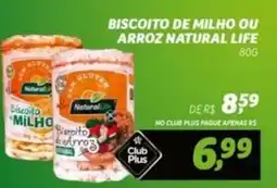 Spasso Sabores Biscoito de milho ou arroz natural life oferta