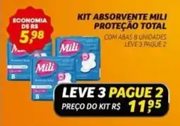 Spasso Sabores Kit absorvente mili proteção total oferta