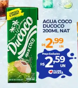 Supermercados Myatã Agua coco ducoco nat oferta