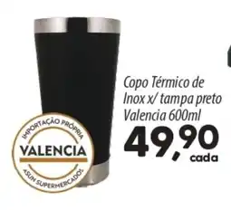 Asun Copo Térmico de Inoxx/tampa preto Valencia oferta