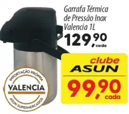 Asun Garrafa Térmica de Pressão Inox Valencia oferta