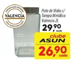 Asun Pote de Vidro c/ Tampa Metálica Valencia oferta