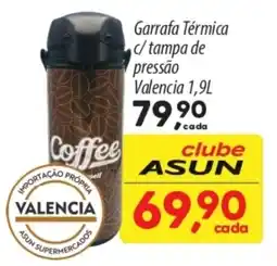 Asun Garrafa Térmica c/tampa de pressão Valencia oferta