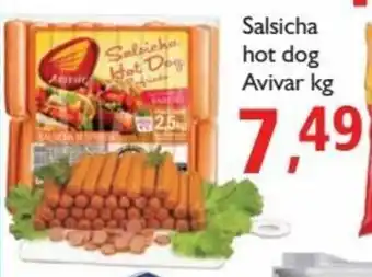 Supermercados ABC Salsicha hot dog Avivar 1kg oferta