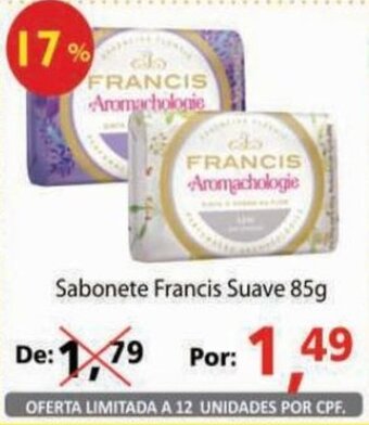 Sabonete Francis Suave 85g