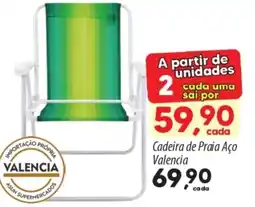 Asun Cadeira de Praia Aço Valencia oferta