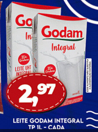 Supermercados Cristal Leite Godam Integral Tp 1L - cada oferta