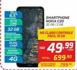 GBarbosa Smartphone nokia c20 32 gb / 2 gb oferta