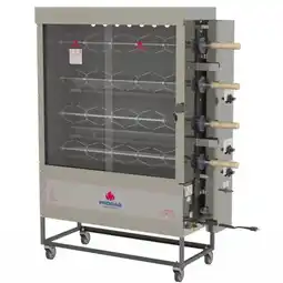 Benoit Forno Rotativo Industrial Progas PR-623 TR STYLE A Gás/Elétrico Capacidade +-20 Frangos +-40KG oferta