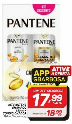 GBarbosa Kit pantene shampoo + condicionador oferta